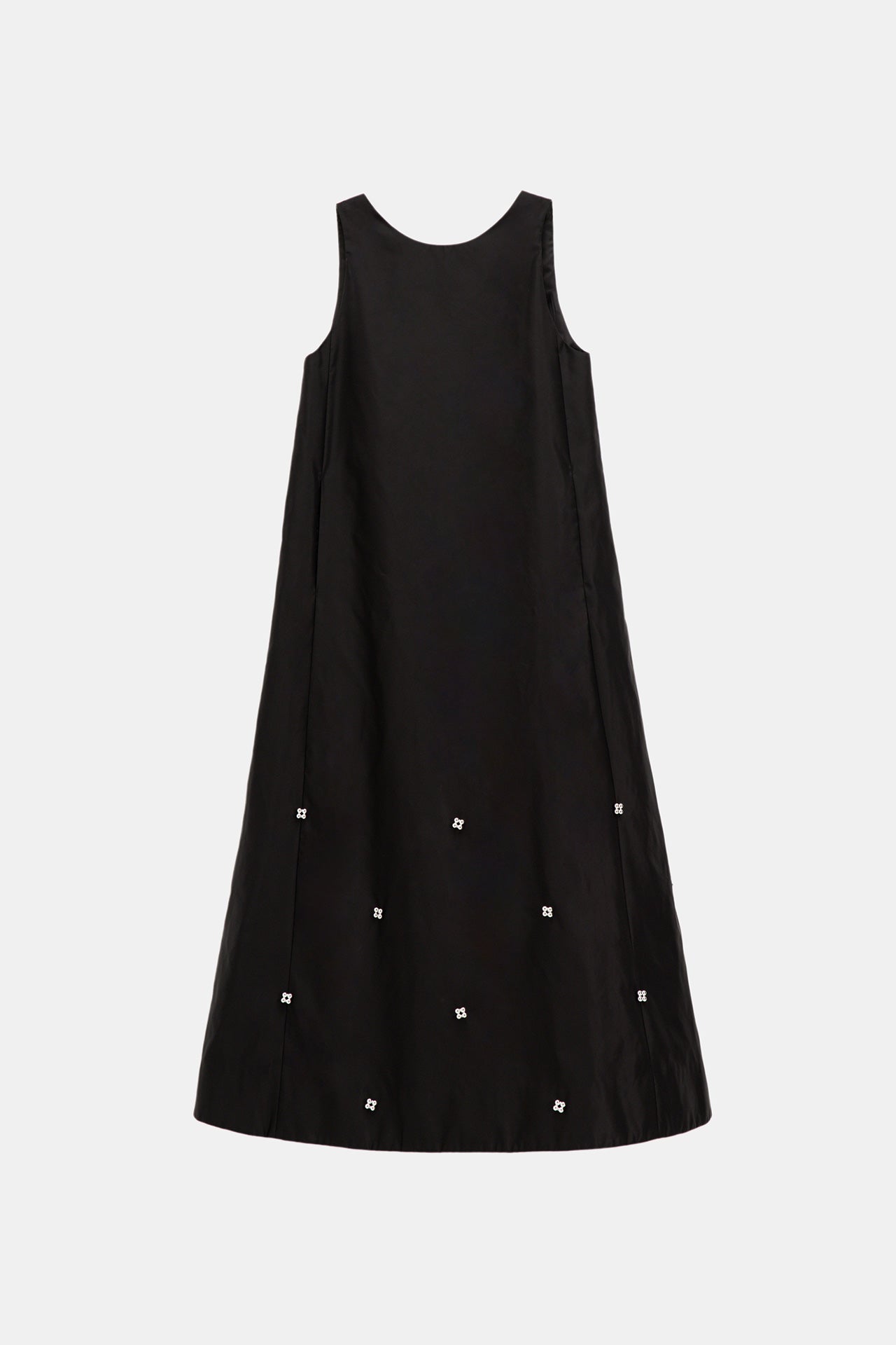NYLON DRESS WITH BEADED EMBELLISHMENTS