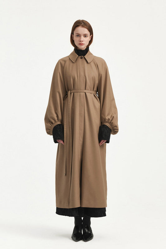 WOOL TRENCH COAT