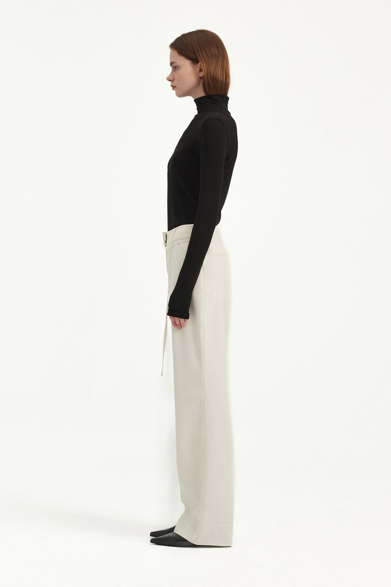 BELTED TROUSERS