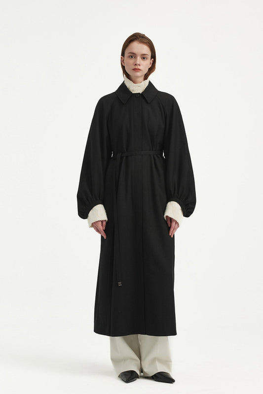 WOOL TRENCH COAT