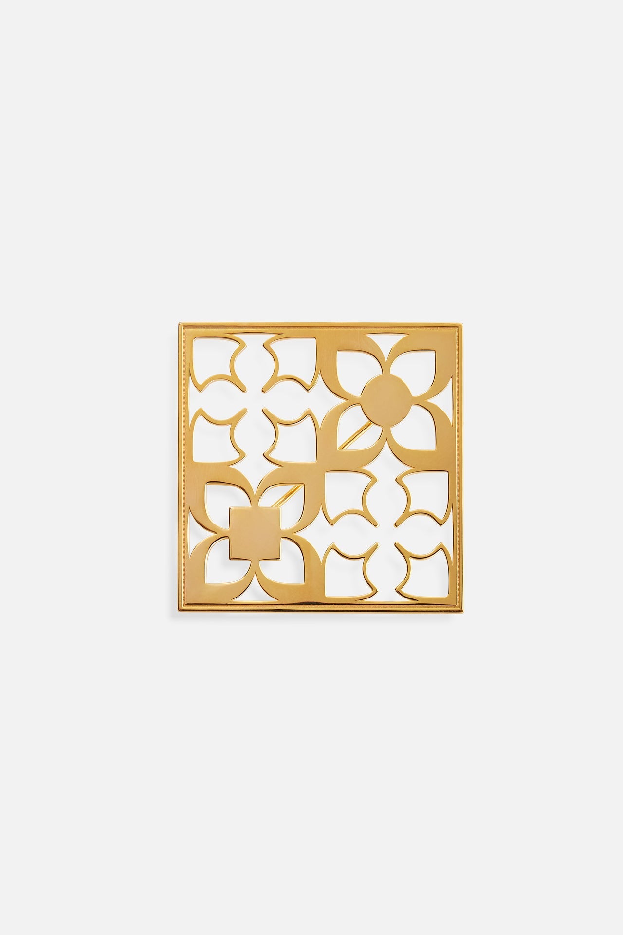 SIGNATURE LOGO BROOCH
