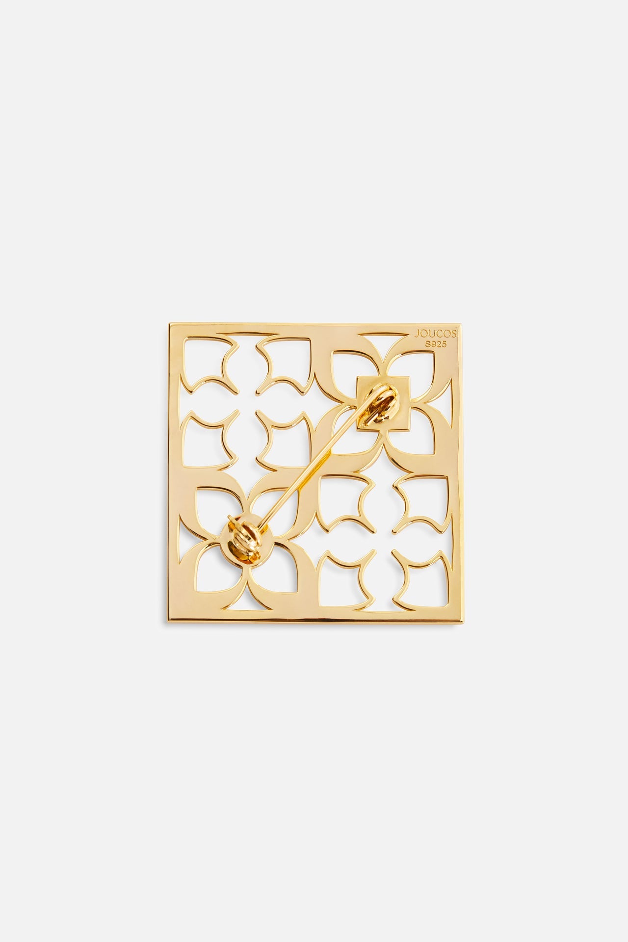 SIGNATURE LOGO BROOCH