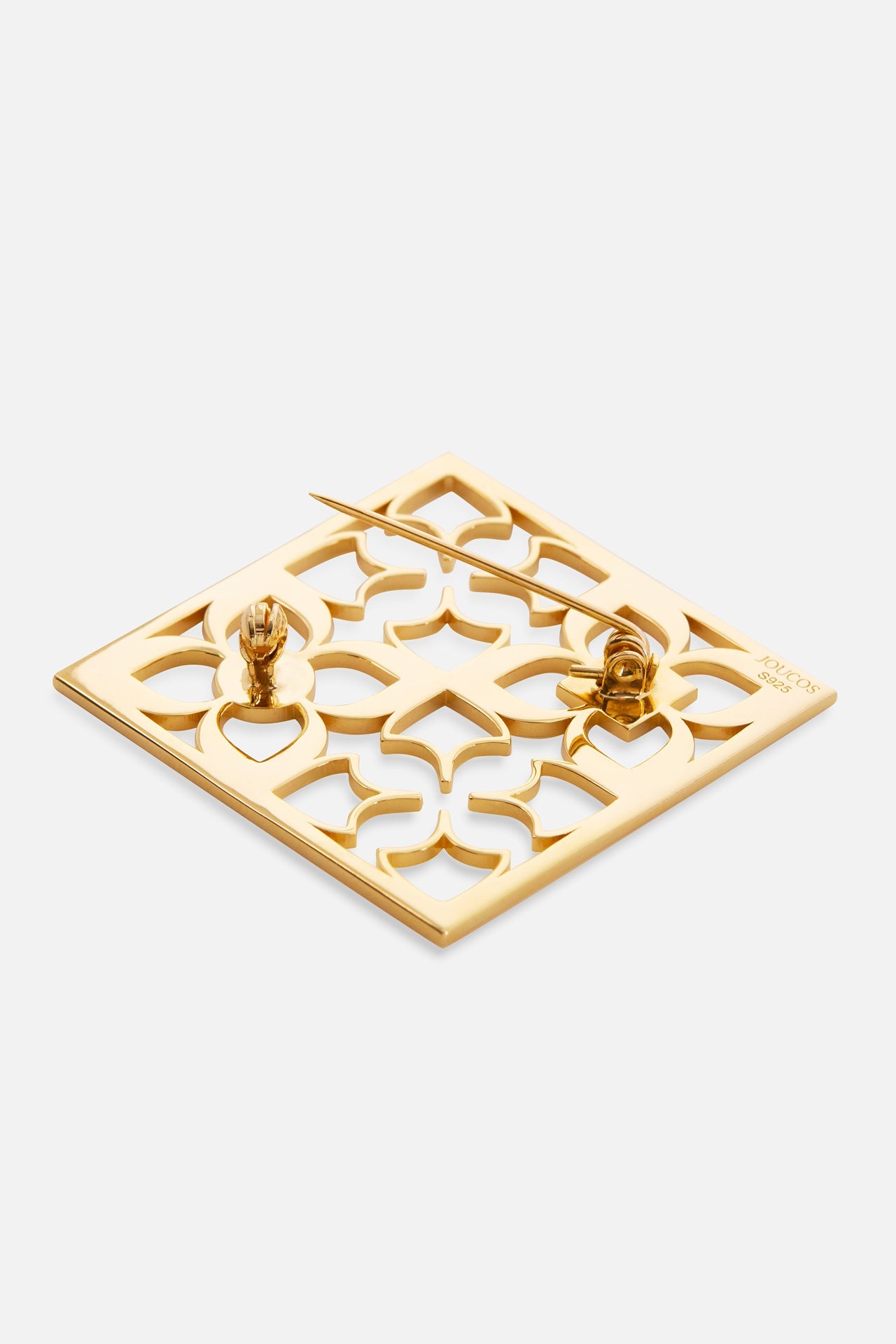 SIGNATURE LOGO BROOCH