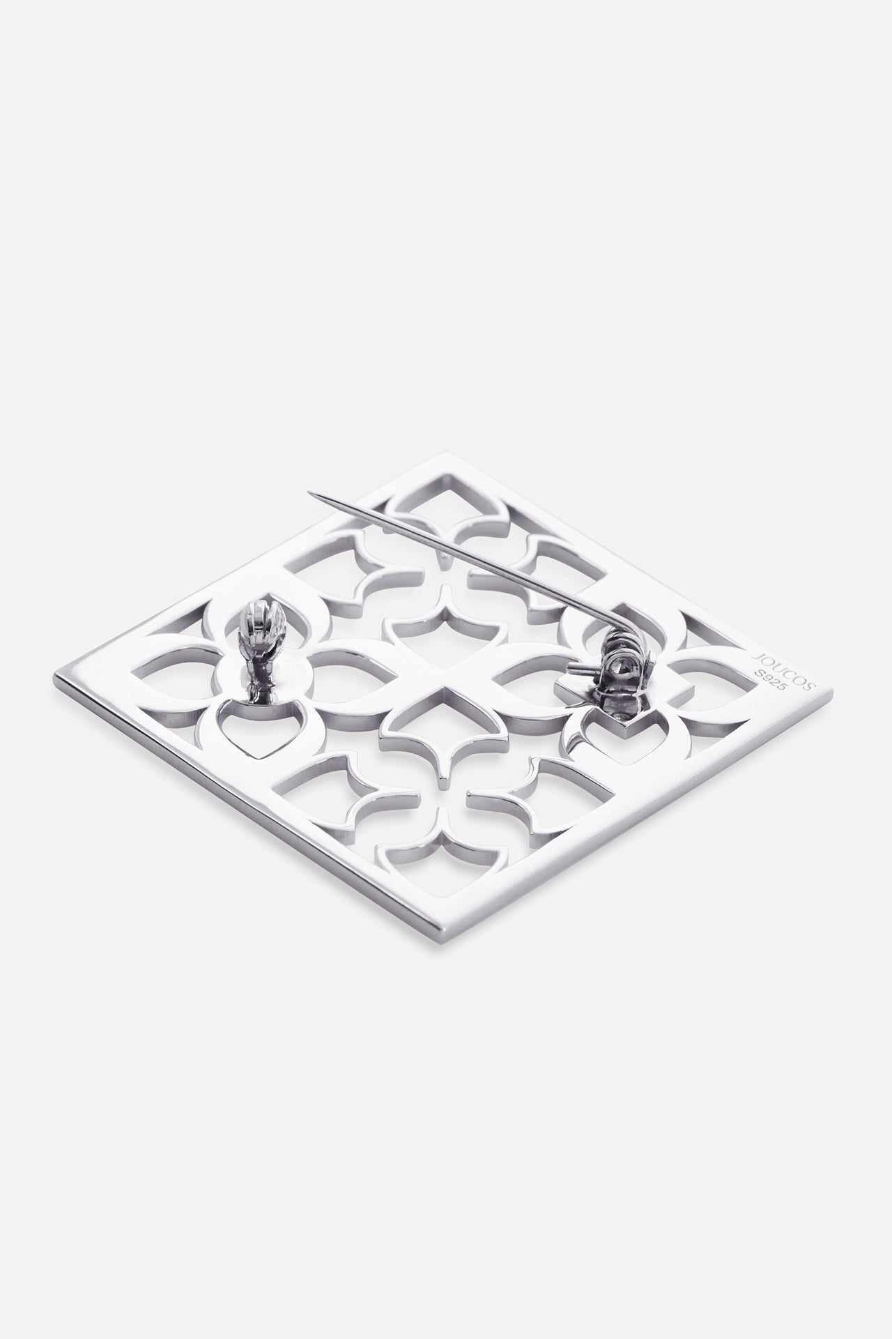SIGNATURE LOGO BROOCH