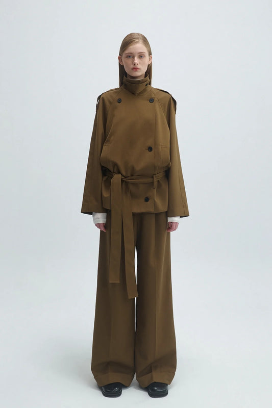 WOOL TRENCH COAT