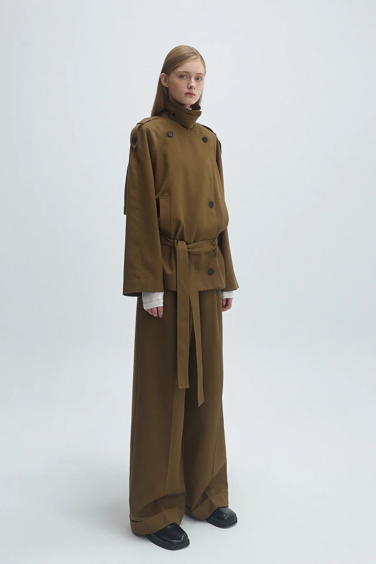 WOOL TRENCH COAT