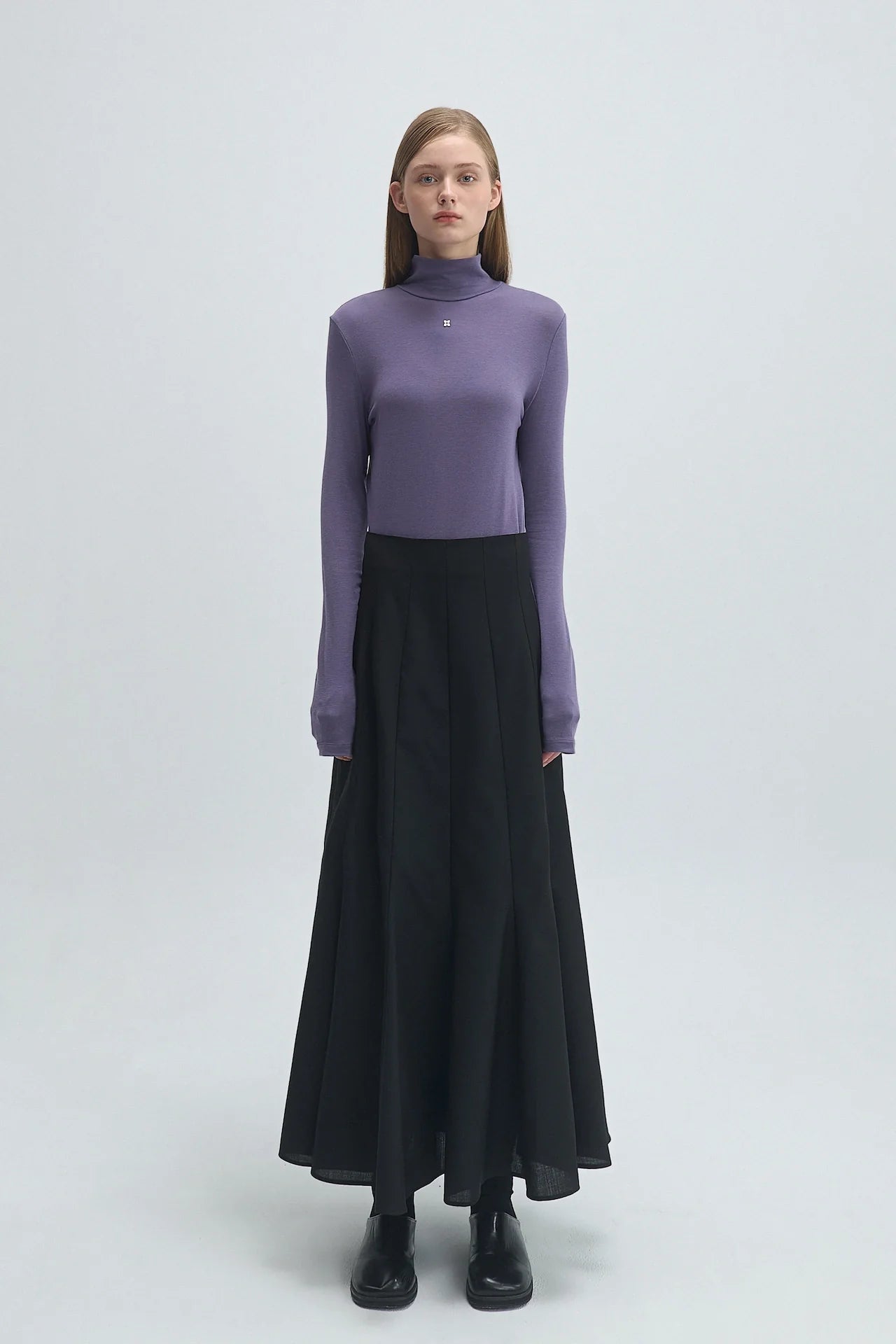 WOOL FLARED SKIRT
