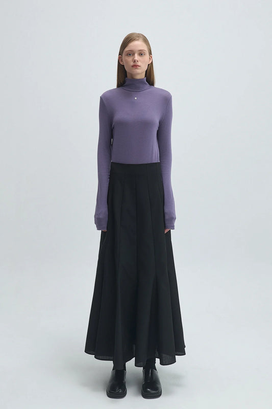 WOOL FLARED SKIRT