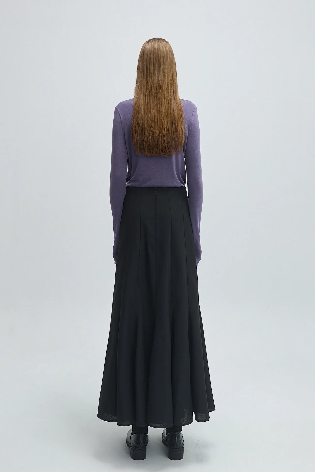 WOOL FLARED SKIRT