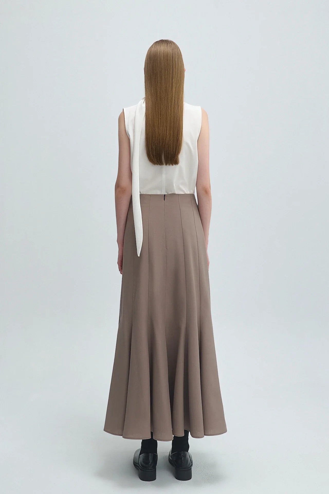 WOOL FLARED SKIRT