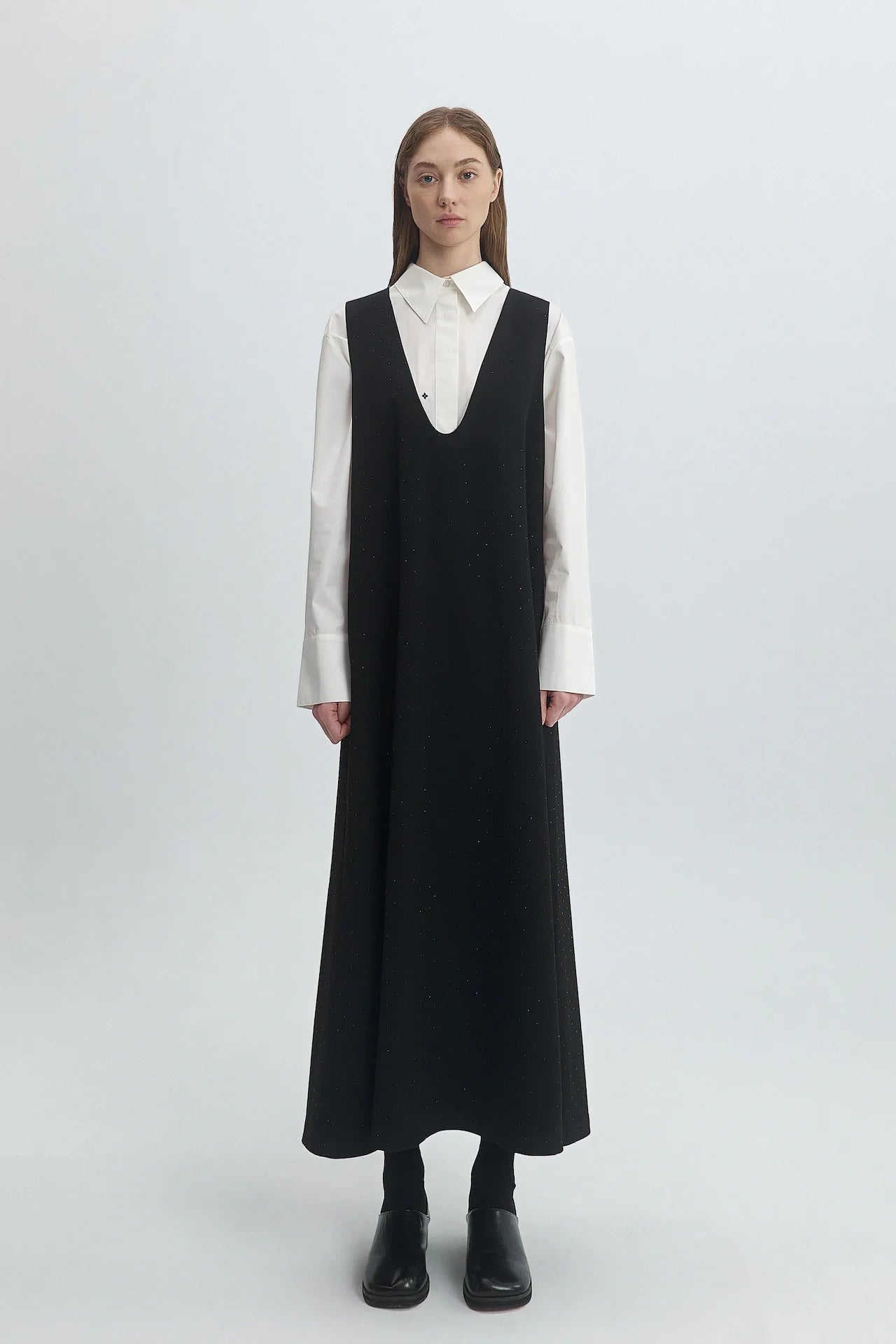 SCOOP NECK DRESS
