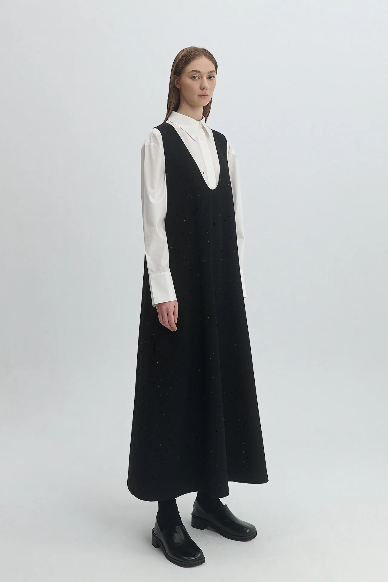 SCOOP NECK DRESS