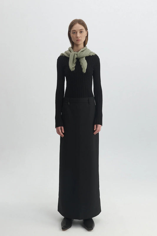 ALPACA WOOL KNIT SCARF