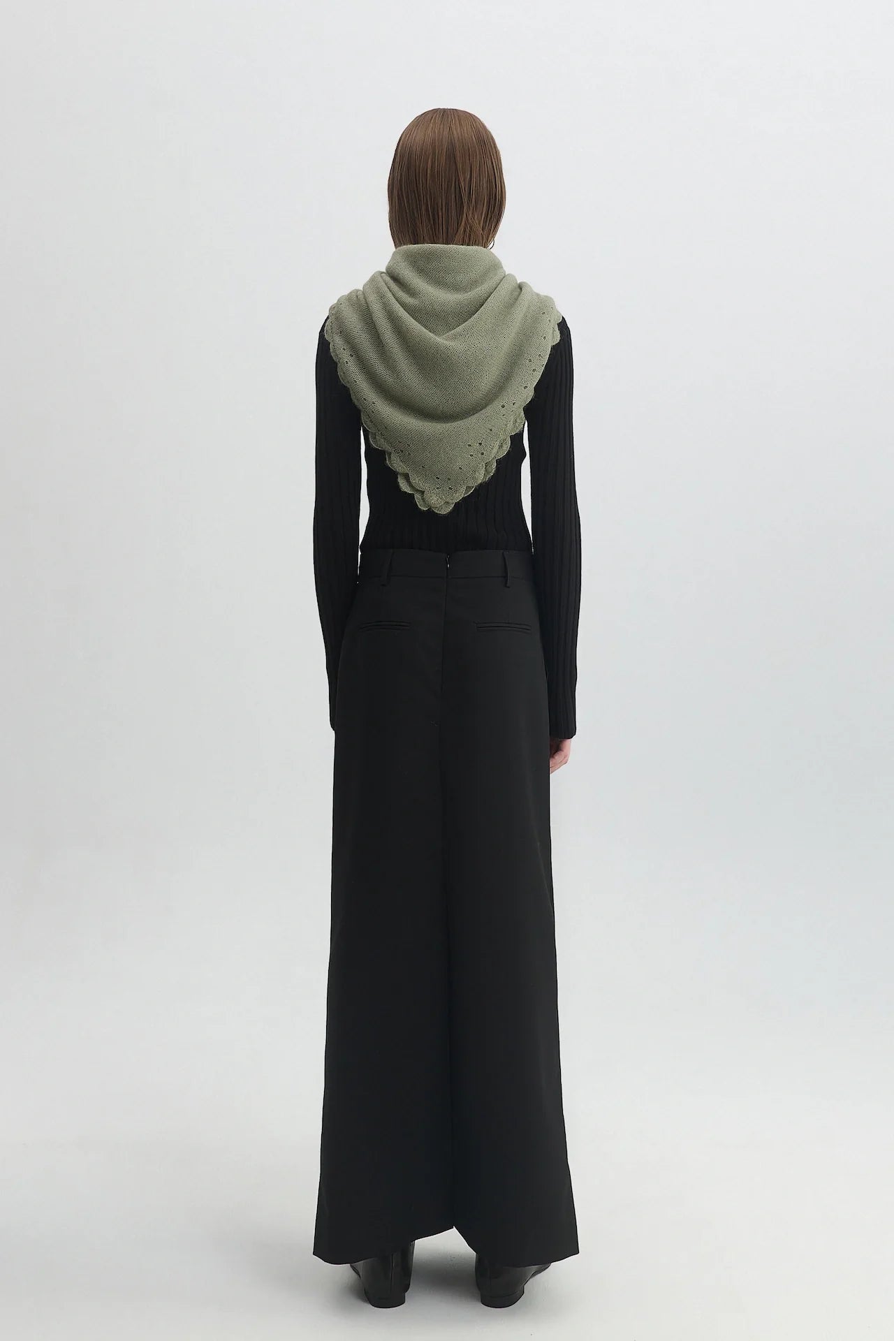 ALPACA WOOL KNIT SCARF