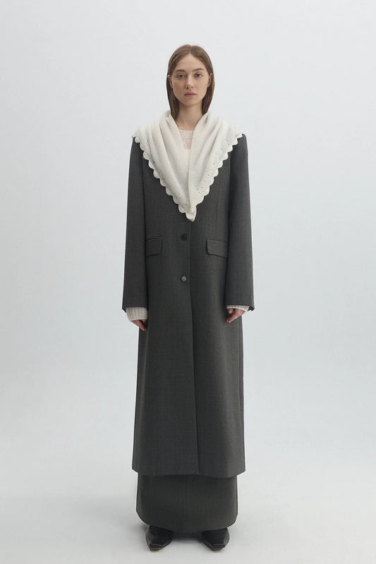 ALPACA WOOL KNIT SCARF