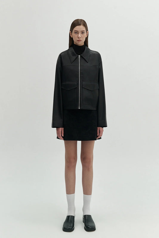 CROPPED ZIP JACKET