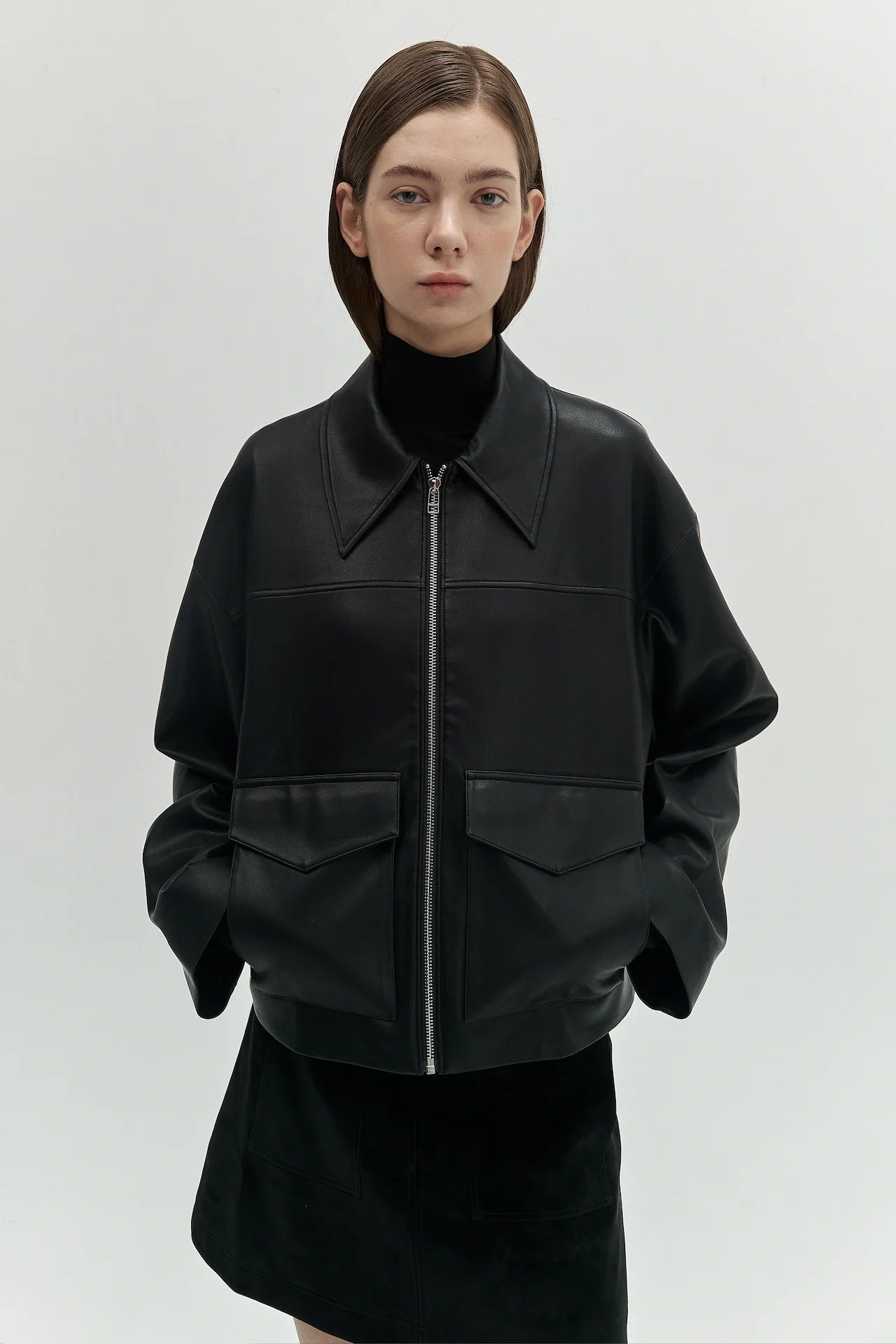 CROPPED ZIP JACKET