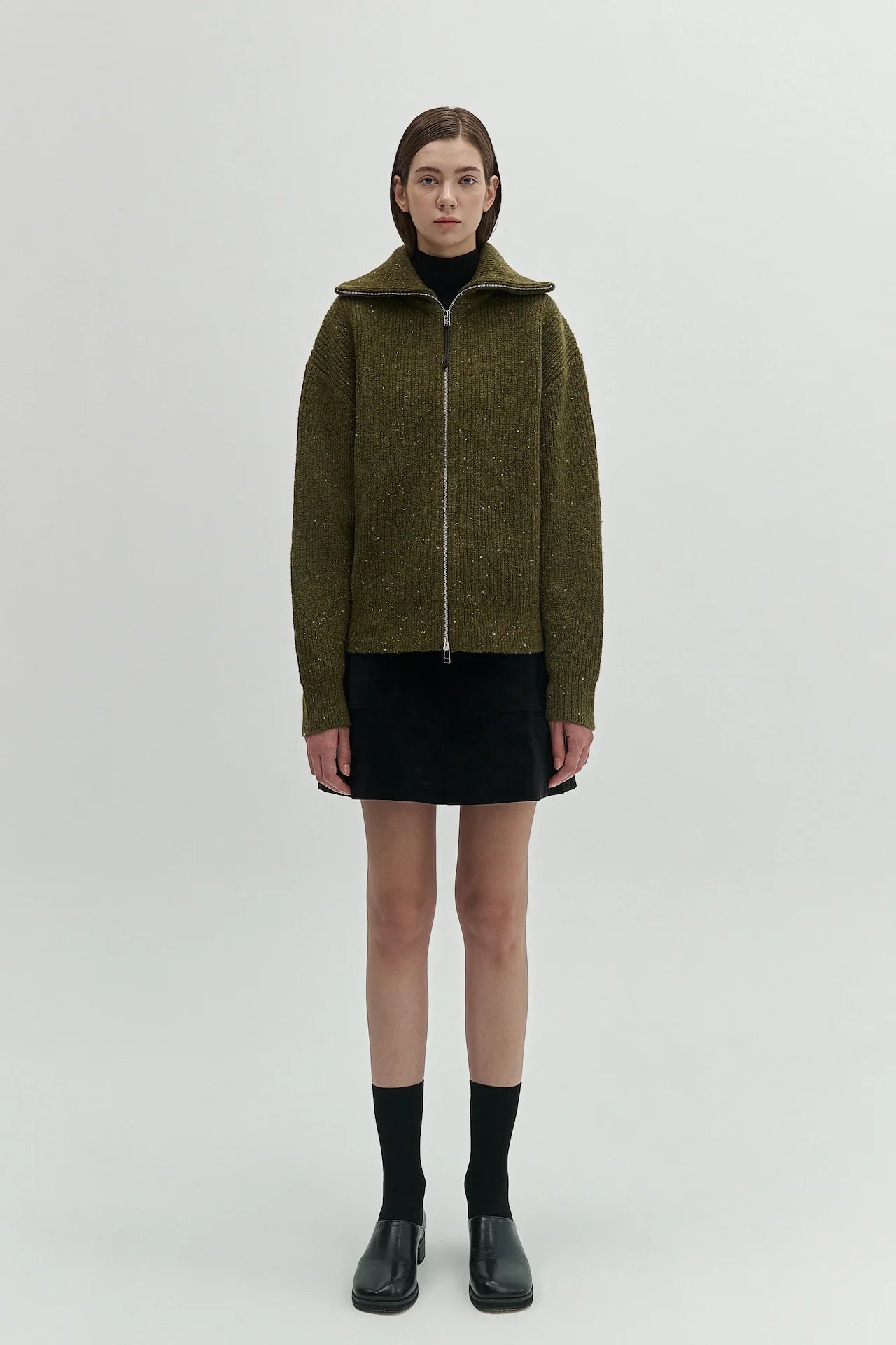 ZIP-UP CARDIGAN