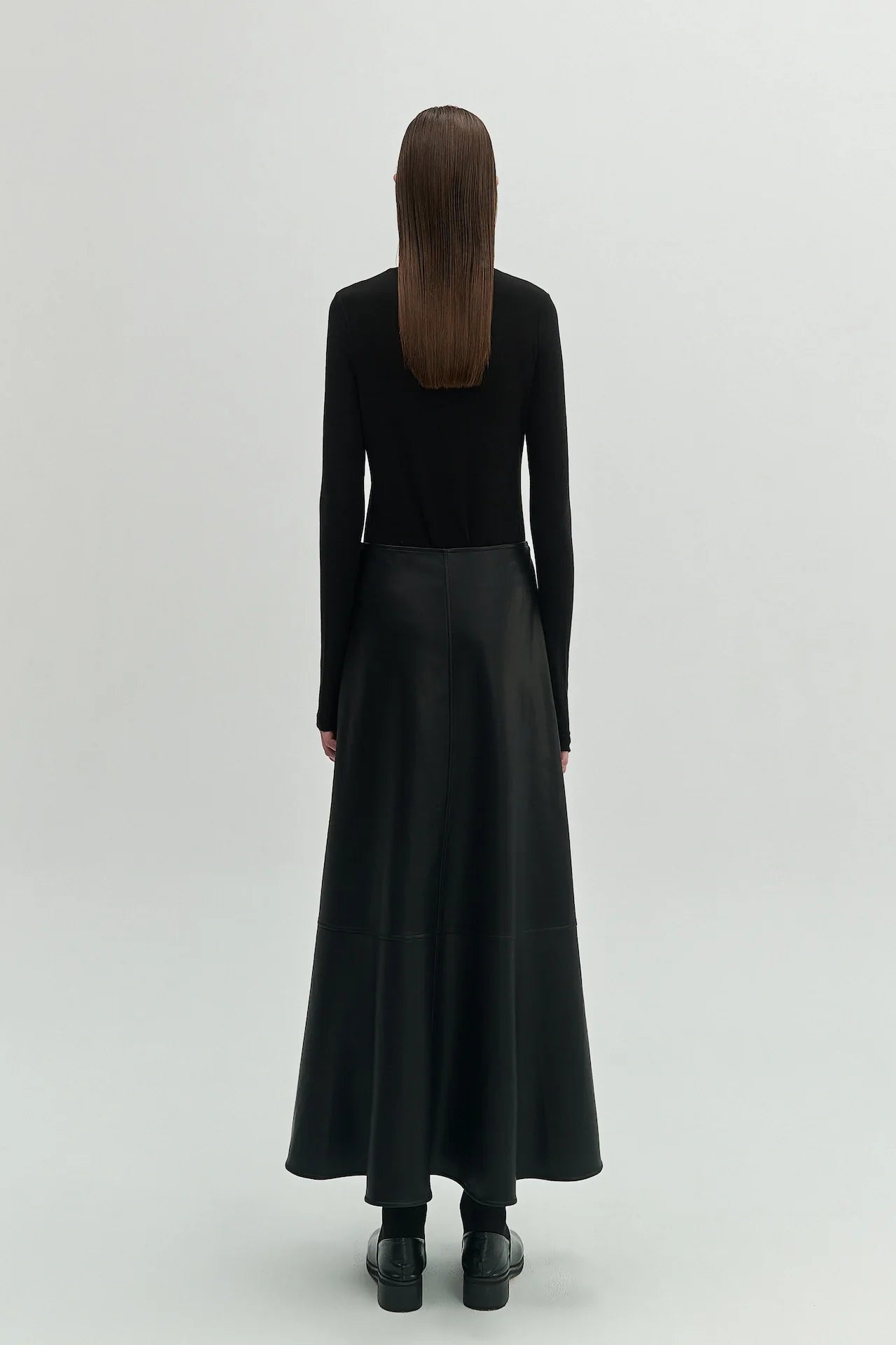 FAUX LEATHER SKIRT