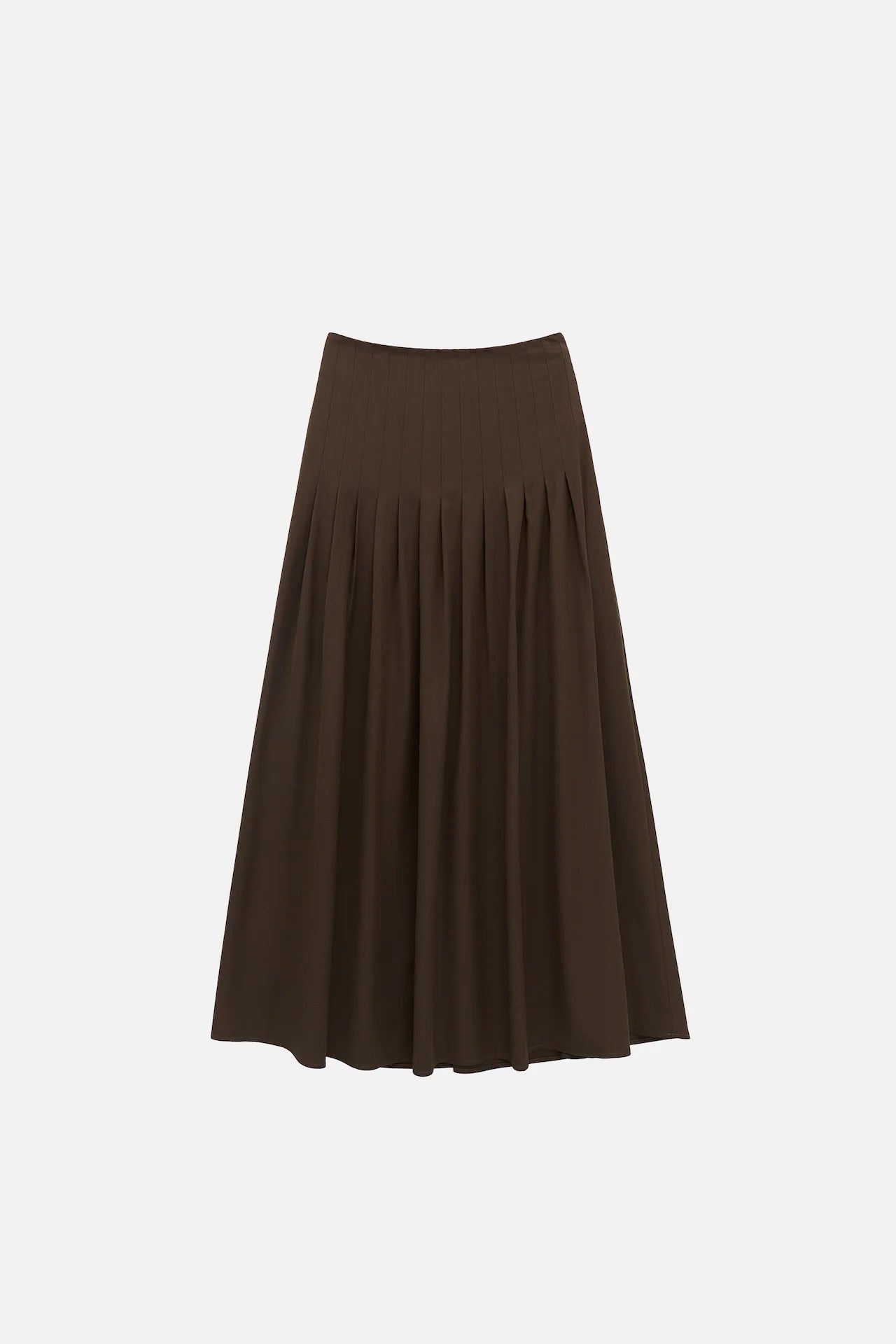 WOOL PLEATED SKIRT