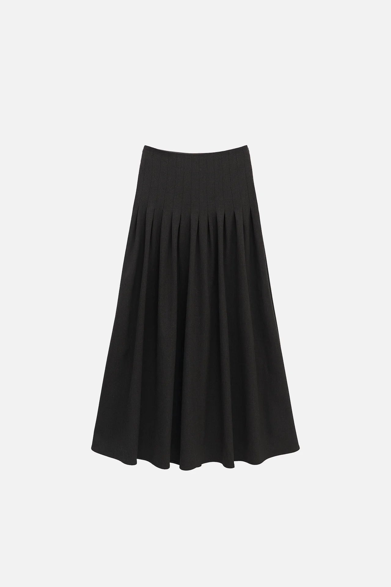 WOOL PLEATED SKIRT