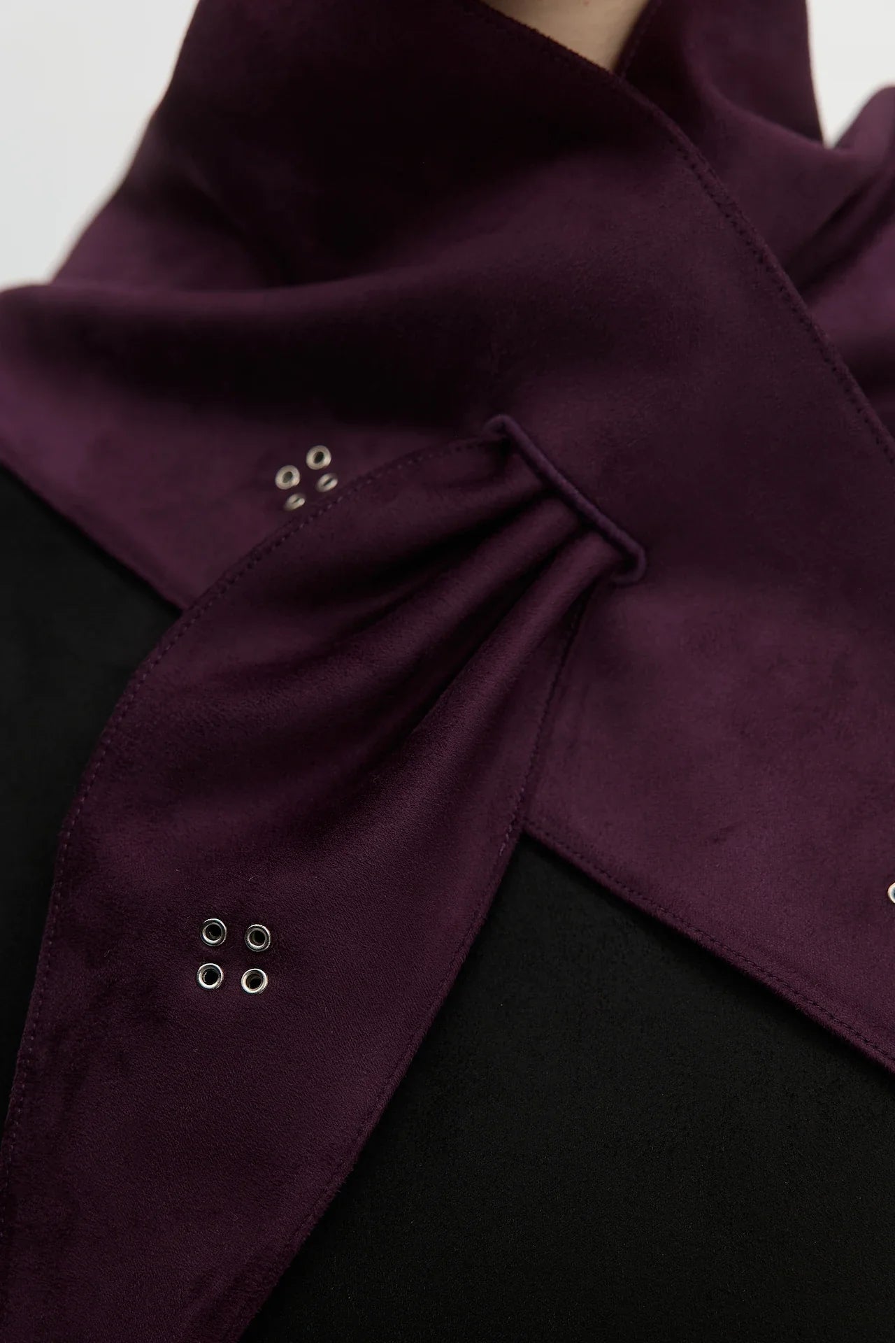 EYELET DETAIL SCARF