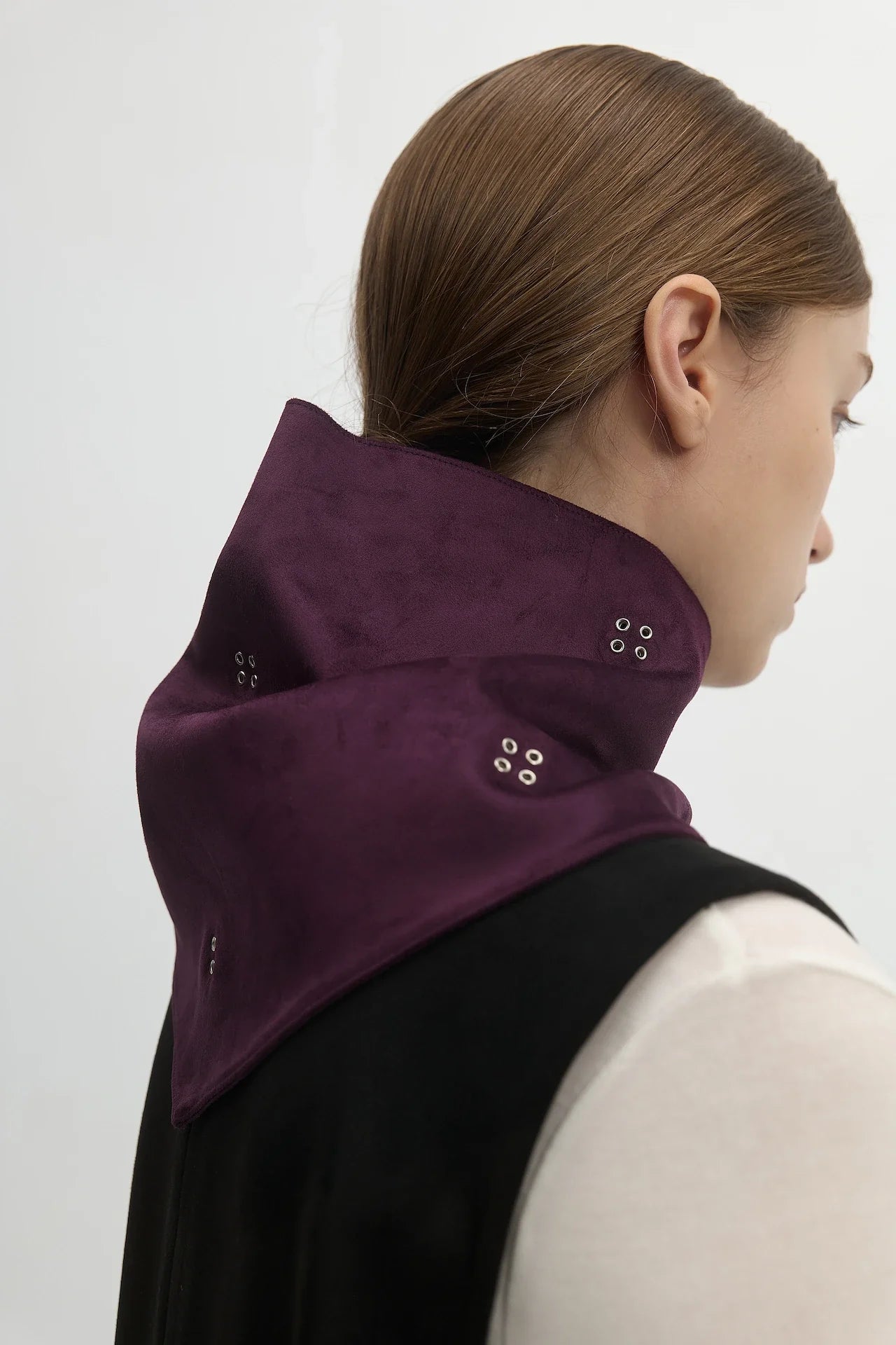 EYELET DETAIL SCARF