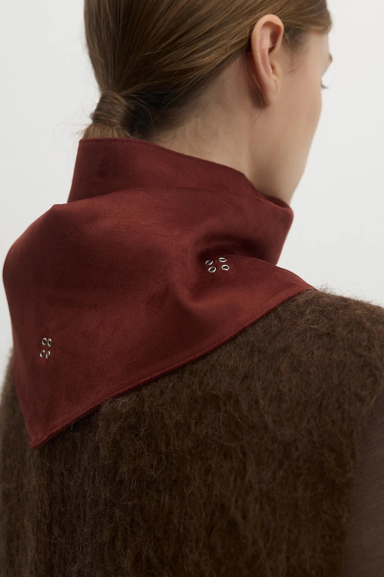 EYELET DETAIL SCARF