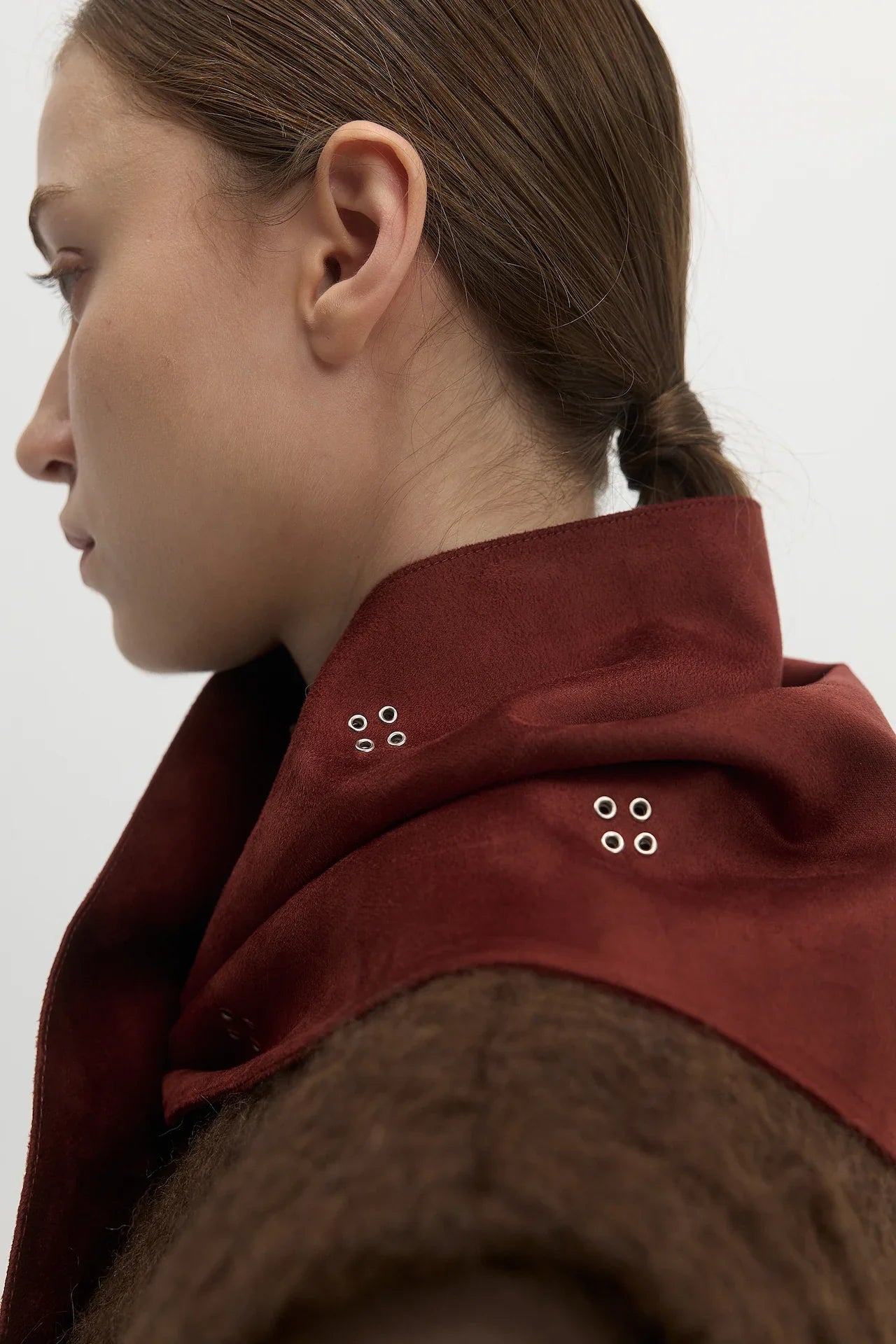 EYELET DETAIL SCARF