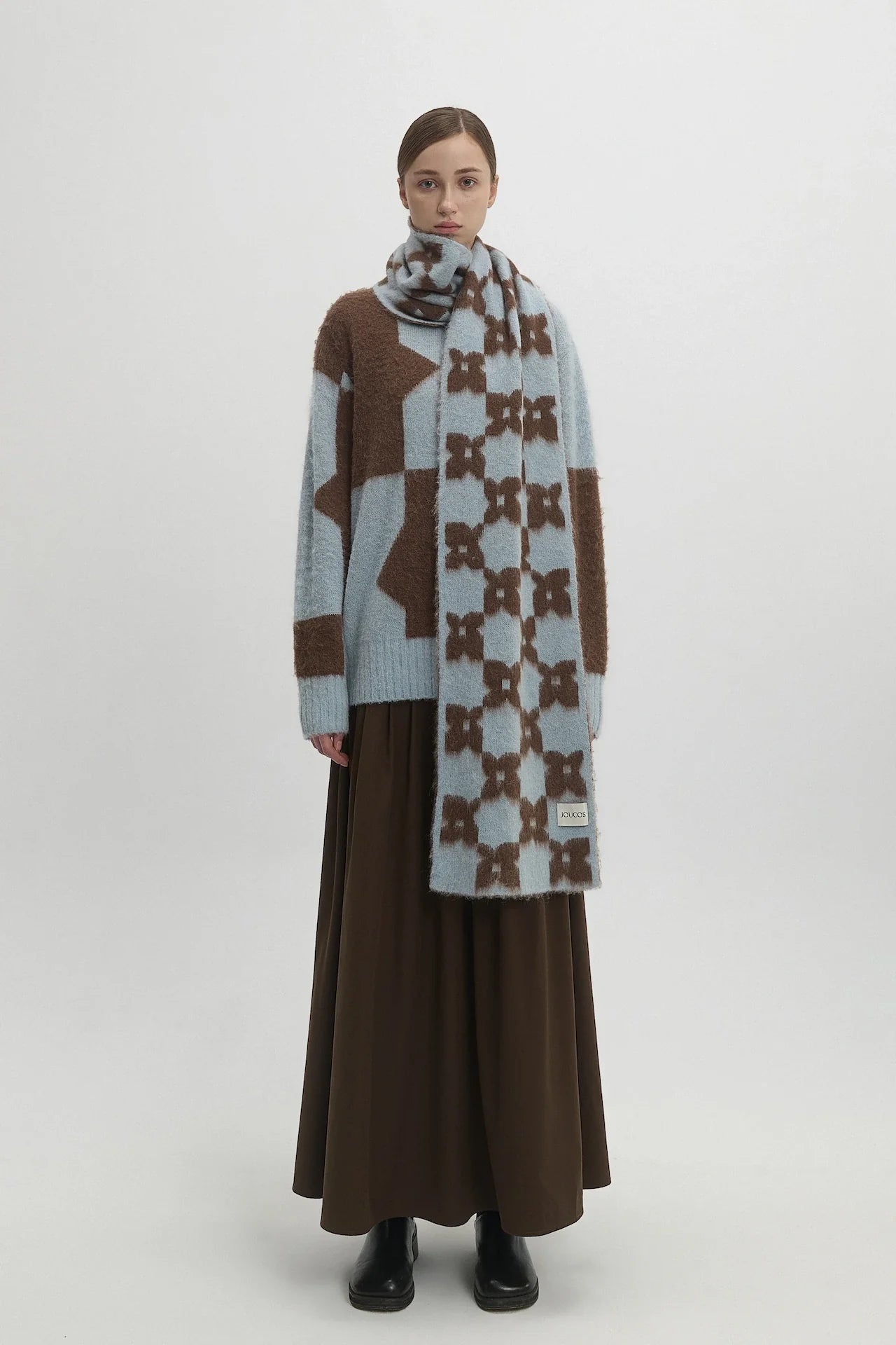 MONOGRAM WOOL SCARF