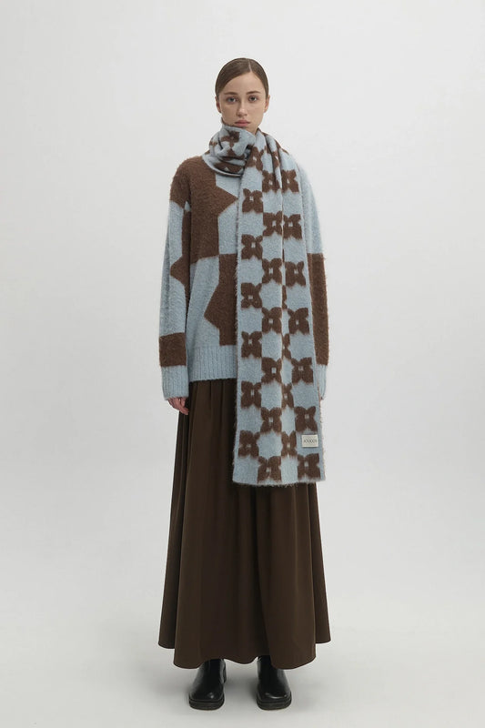 MONOGRAM WOOL SCARF