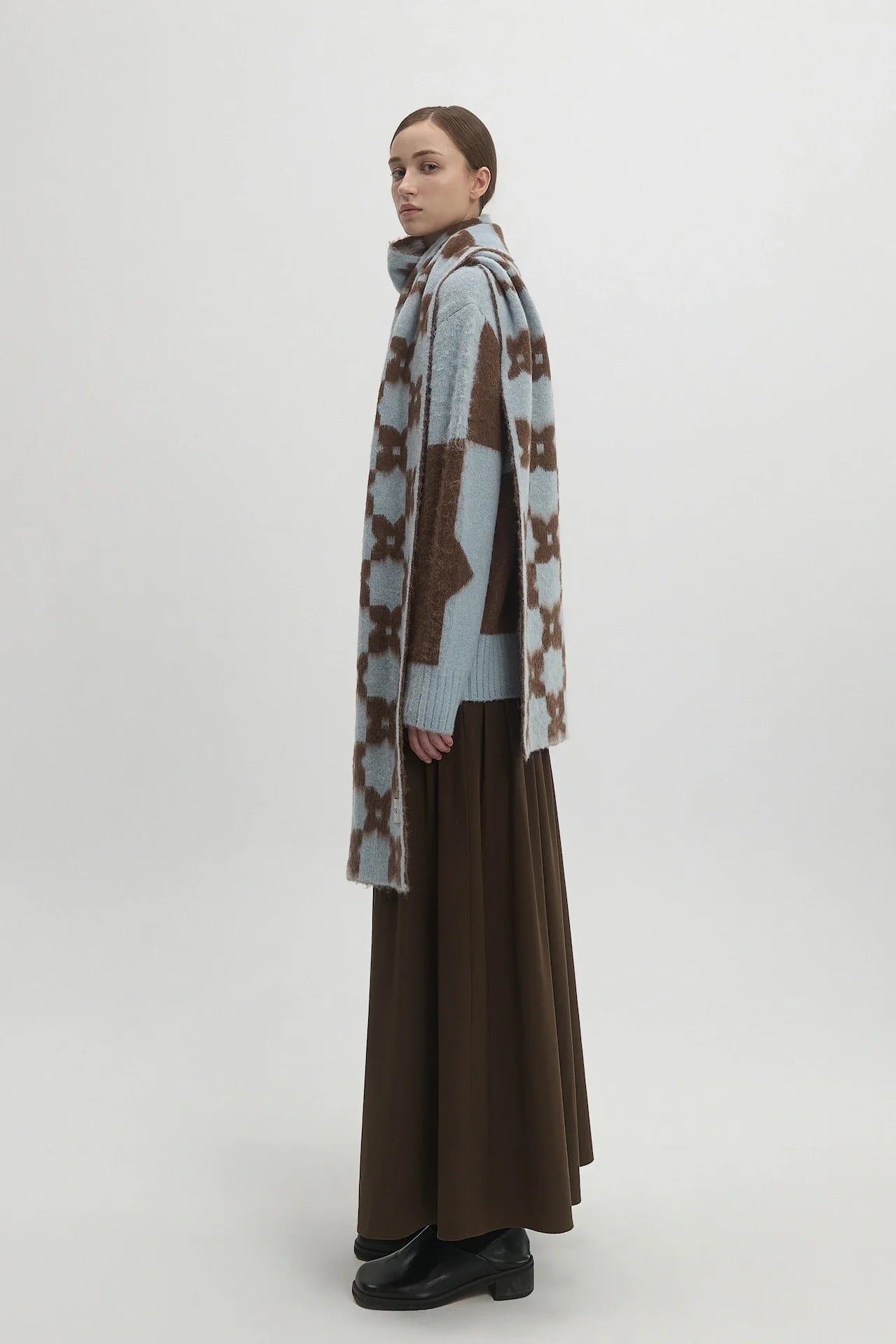MONOGRAM WOOL SCARF