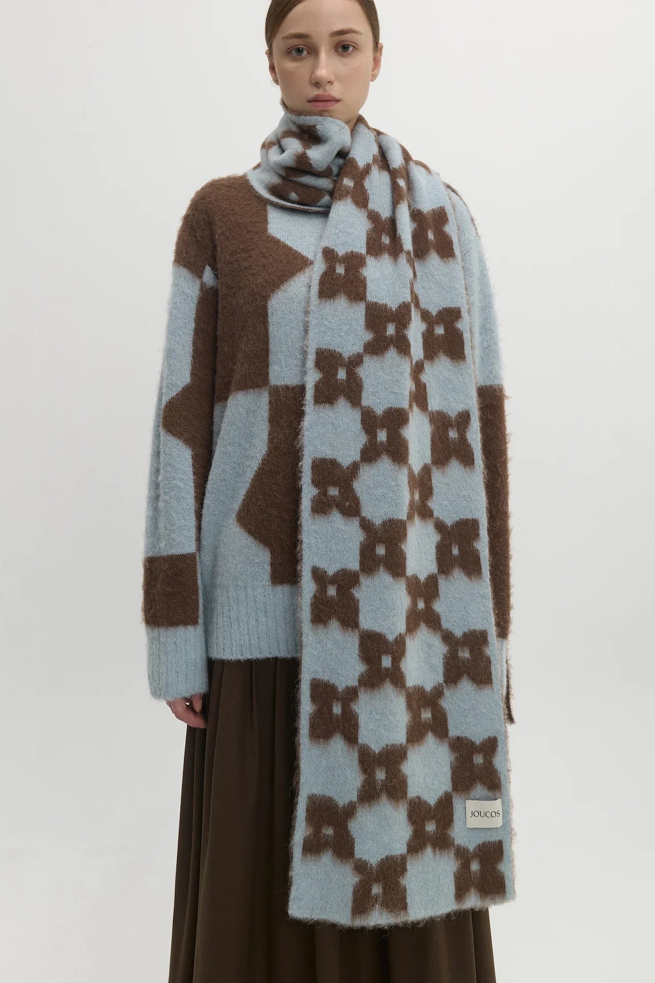 MONOGRAM WOOL SCARF