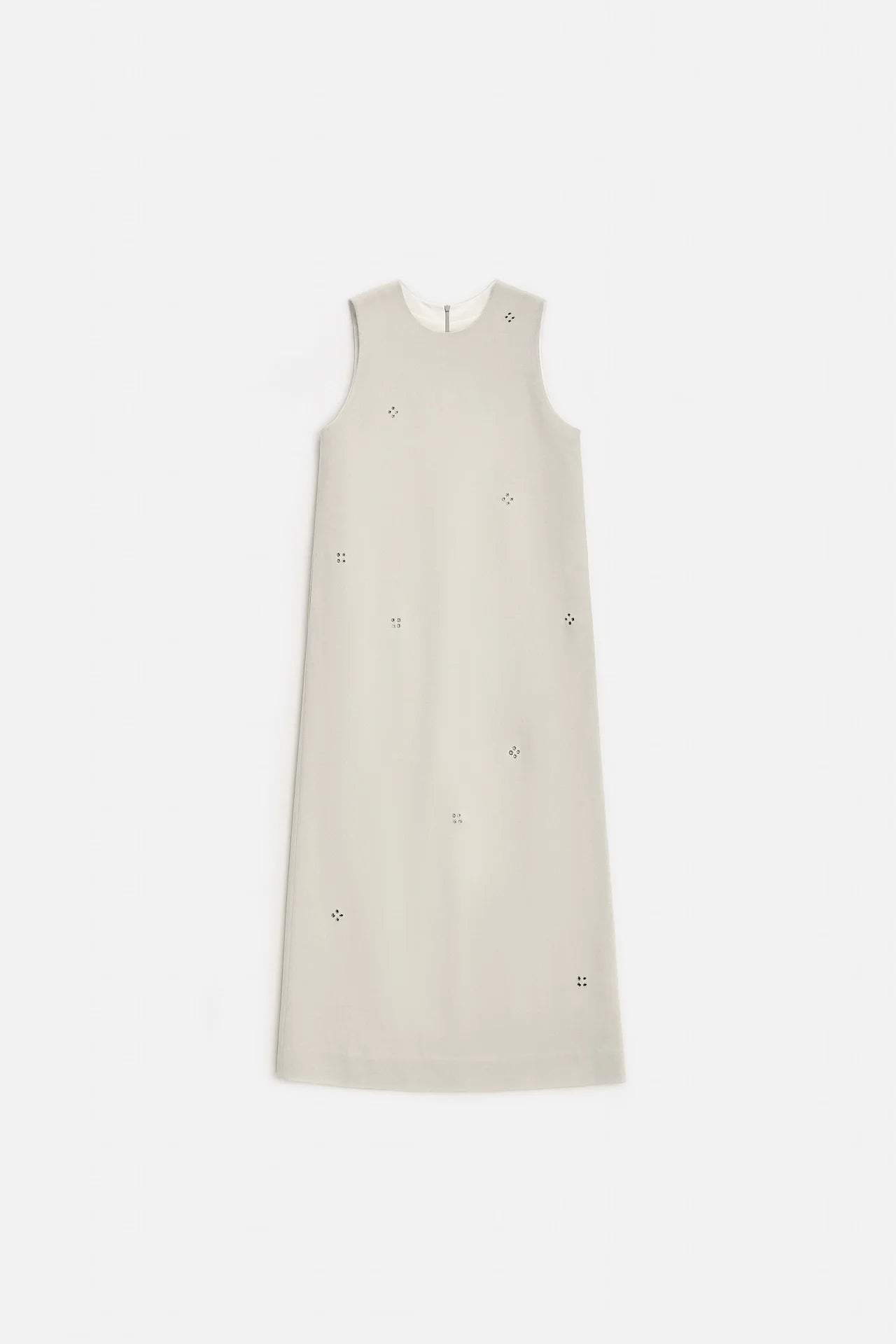 EYELET DETAIL DRESS