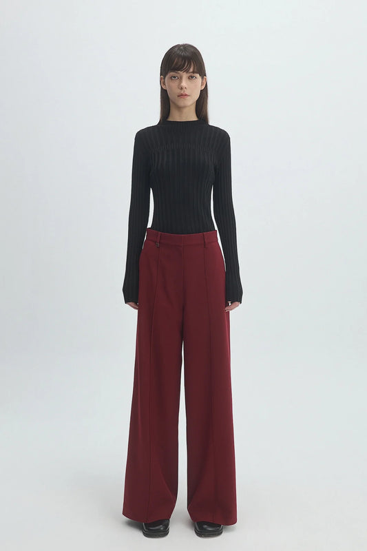 STRAIGHT-LEG TROUSERS