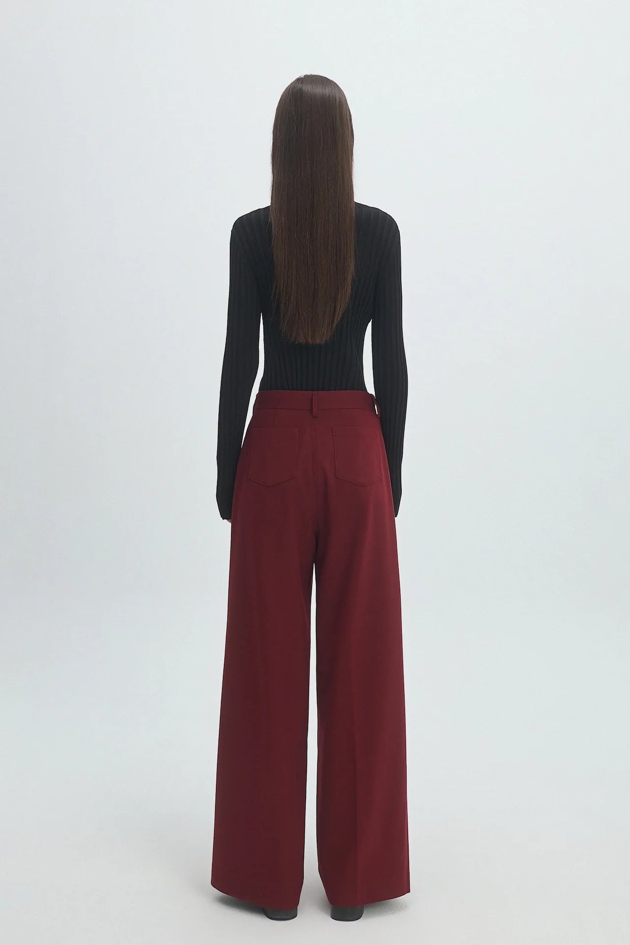 STRAIGHT-LEG TROUSERS