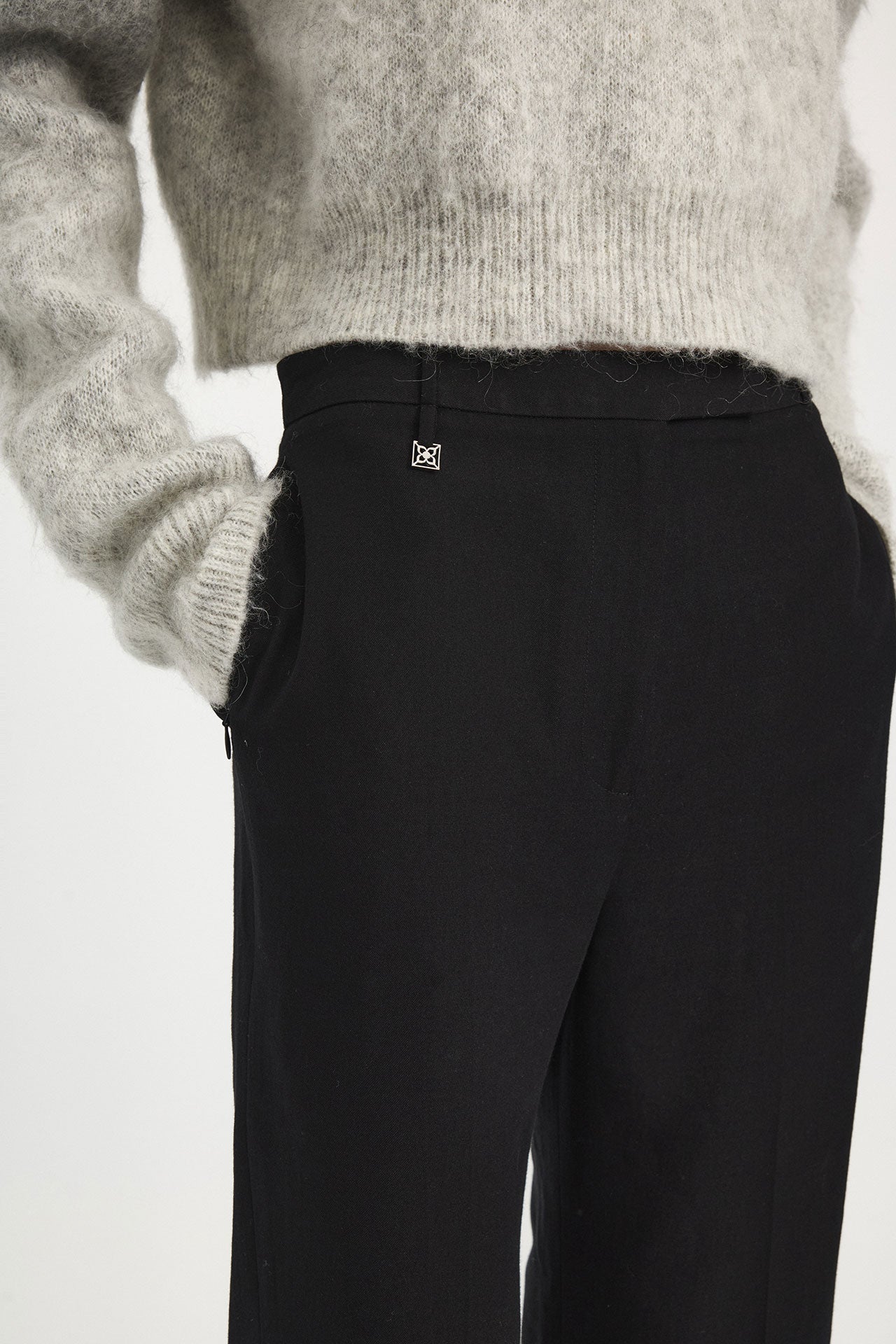 STRAIGHT-LEG  TROUSERS