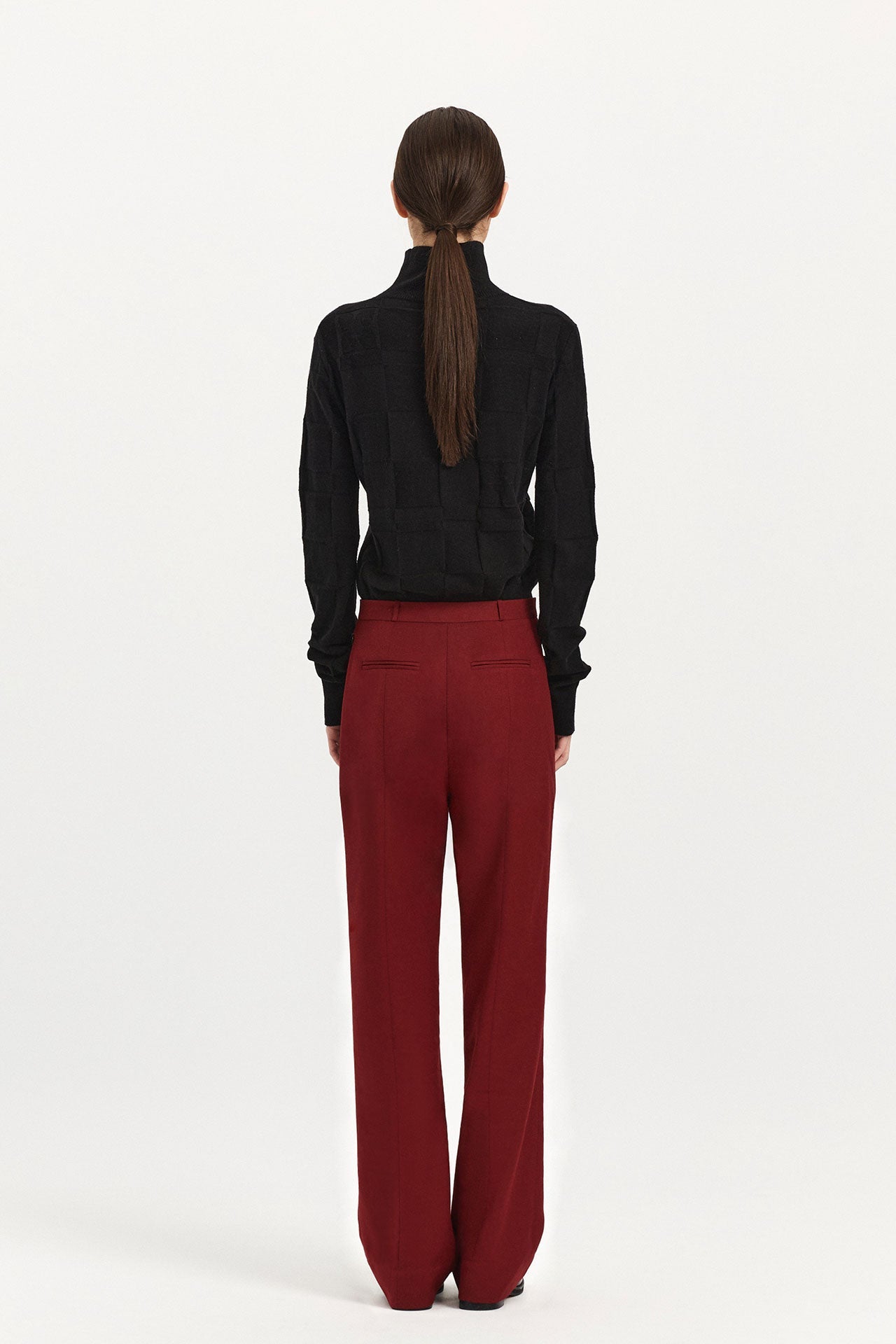 STRAIGHT-LEG  TROUSERS