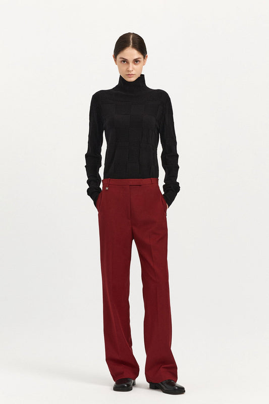 STRAIGHT-LEG  TROUSERS