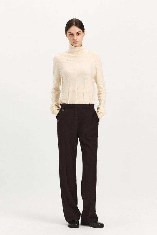 STRAIGHT-LEG  TROUSERS