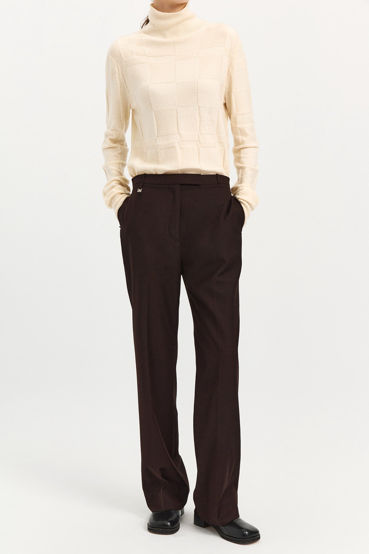 STRAIGHT-LEG  TROUSERS