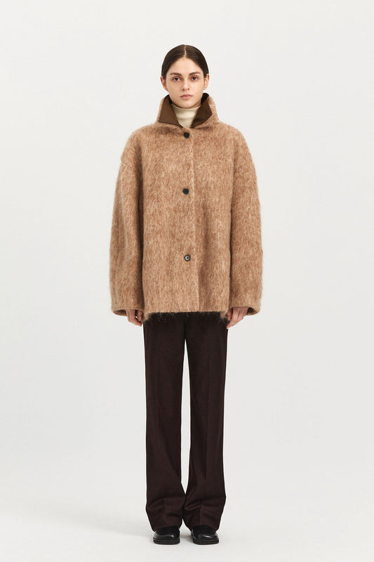 WOOL FUZZY COAT