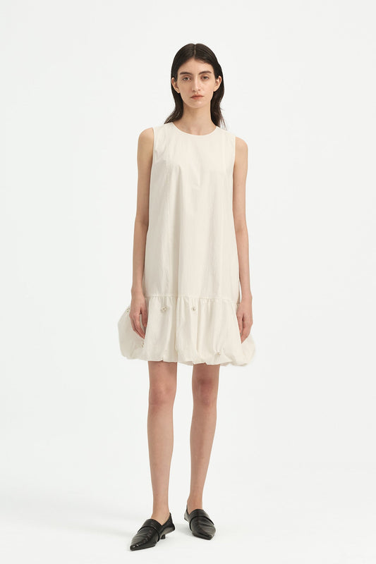CLOUD DRESS WITH BEADED EMBELLISHMENTS