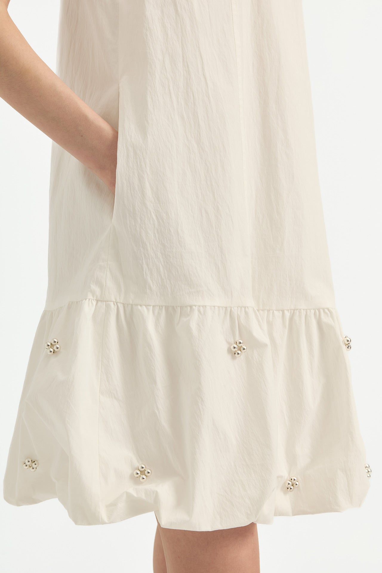 CLOUD DRESS WITH BEADED EMBELLISHMENTS
