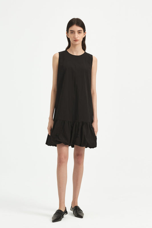 CLOUD DRESS WITH BEADED EMBELLISHMENTS