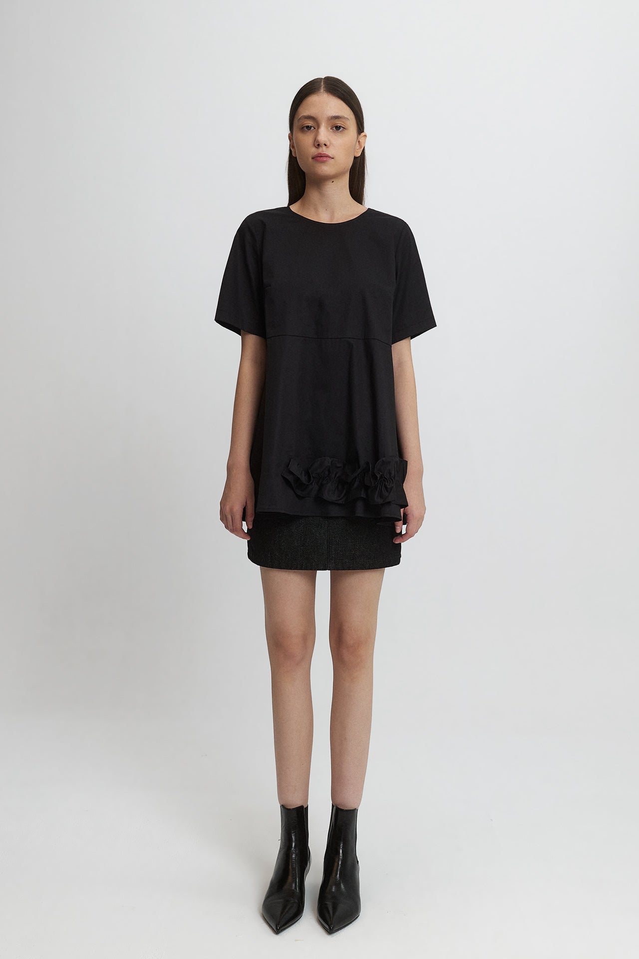 GATHERED TOP