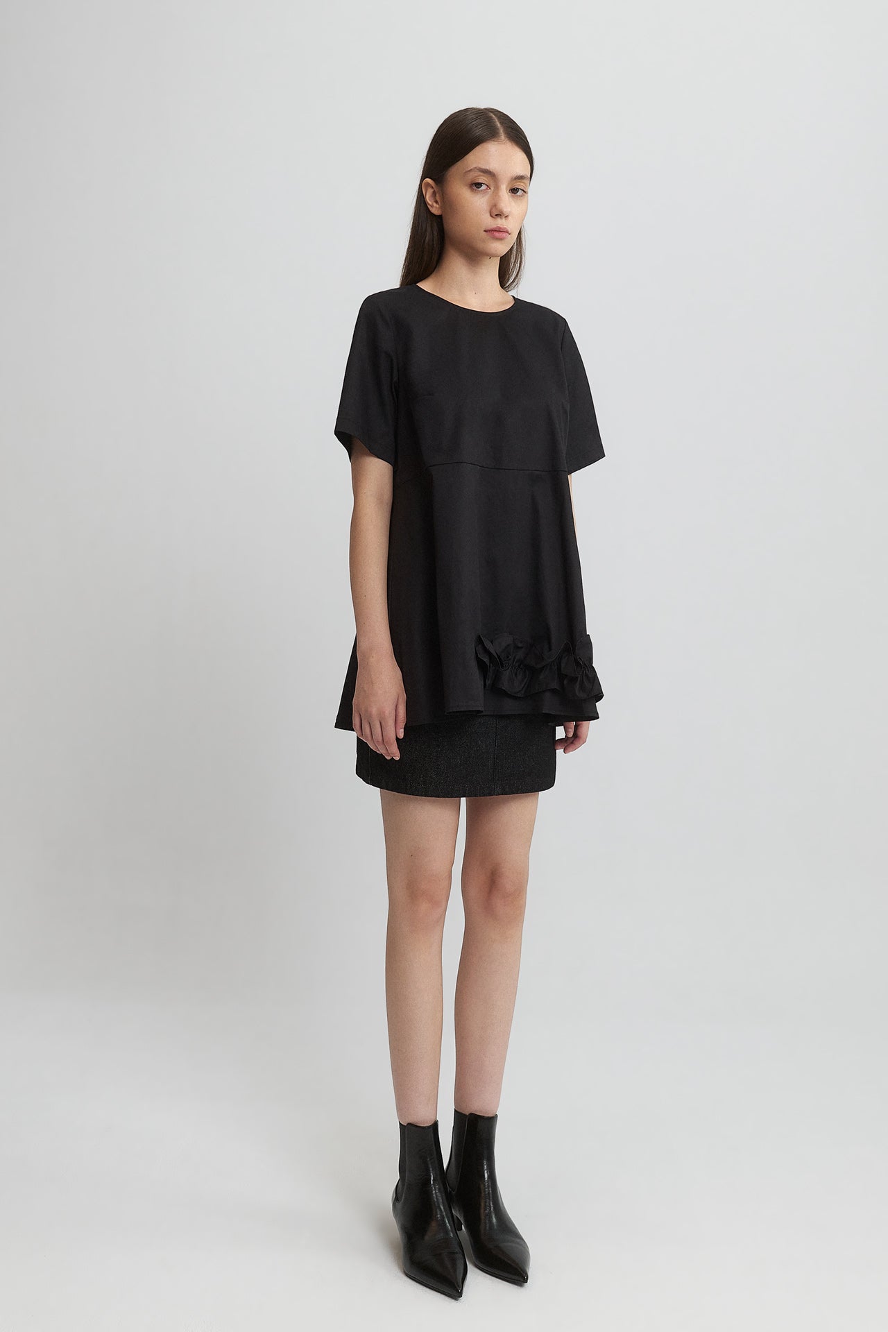 GATHERED TOP