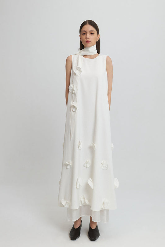LAYERED DRESS WITH EMBELLISHMENTS