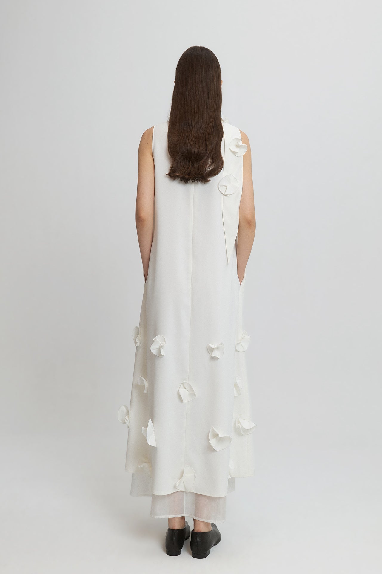 LAYERED DRESS WITH EMBELLISHMENTS