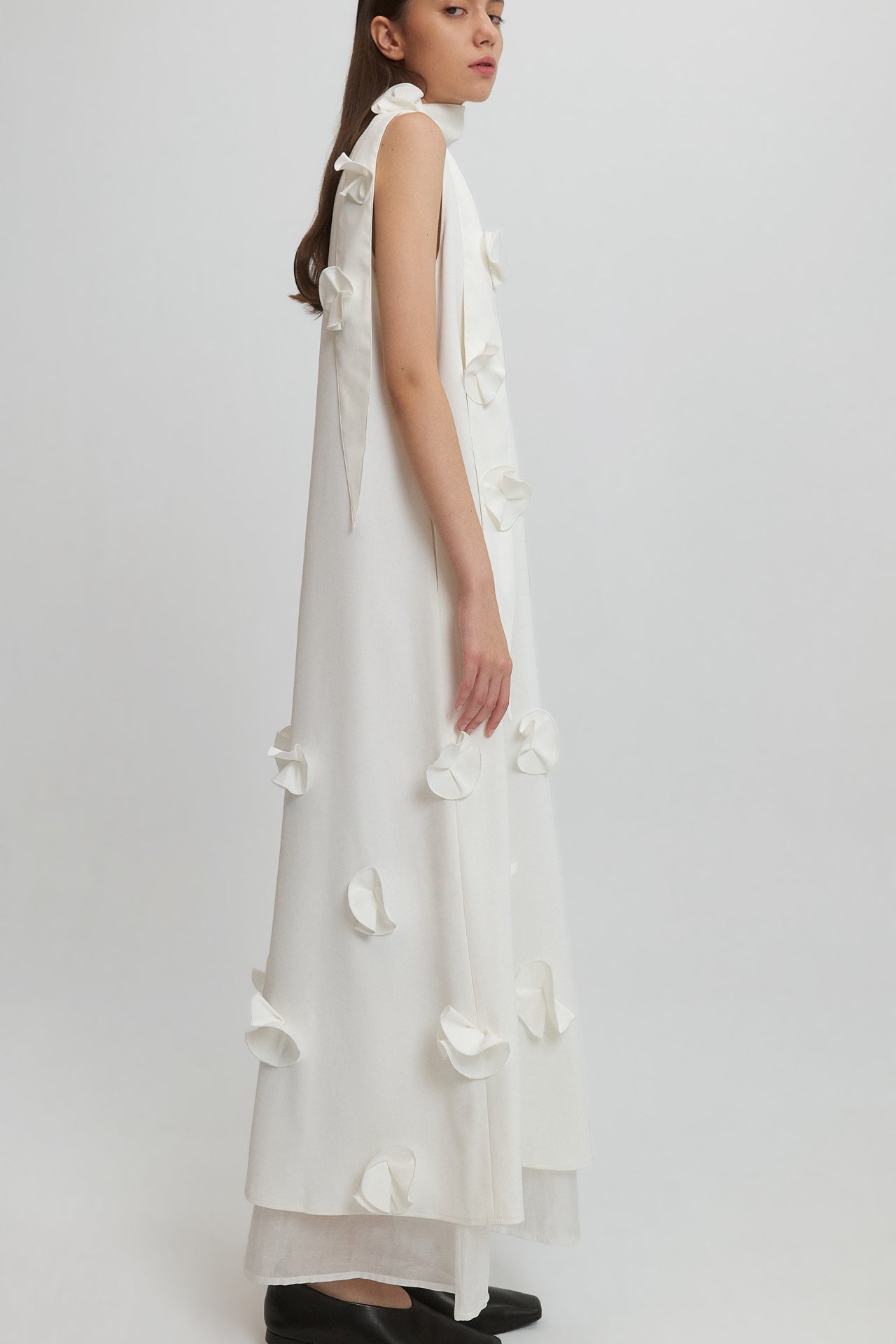 LAYERED DRESS WITH EMBELLISHMENTS